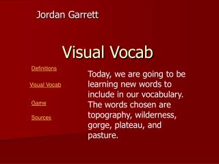 Visual Vocab