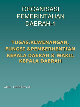 ORGANISASI PEMERINTAHAN DAERAH-1