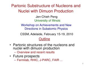 Partonic Substructure of Nucleons and Nuclei with Dimuon Production