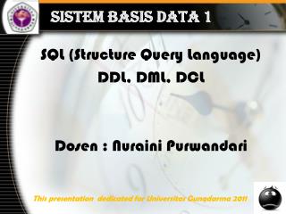 SISTEM BASIS DATA 1