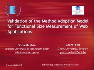 Validation of the Method Adoption Model for Functional Size Measurement of Web Applications