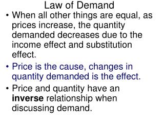 Law of Demand