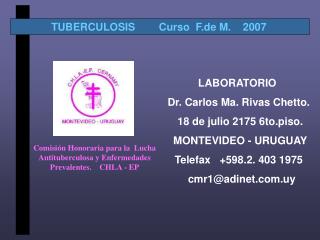 TUBERCULOSIS Curso F.de M. 2007