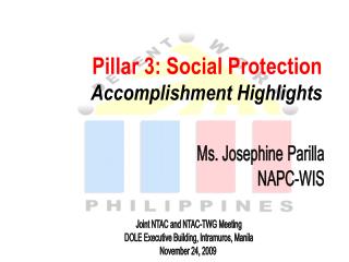 Pillar 3: Social Protection Accomplishment Highlights