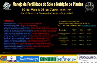 Manejo da Fertilidade do Solo e Nutrição de Plantas