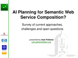 AI Planning for Semantic Web Service Composition?