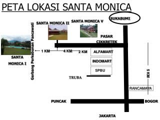 PETA LOKASI SANTA MONICA