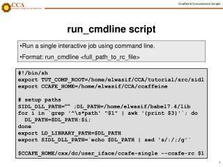 run_cmdline script