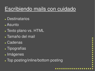 Escribiendo mails con cuidado