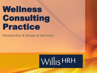 Wellness Consulting Practice