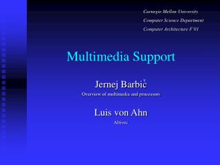 Multimedia Support