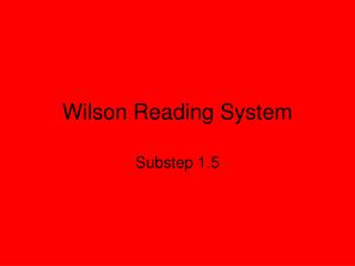 Wilson Reading System