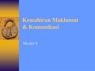 Kemahiran Maklumat &amp; Komunikasi