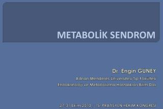 METABOLİK SENDROM