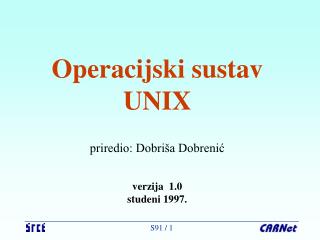 Operacijski sustav UNIX