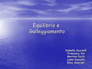 Equilibrio e Galleggiamento