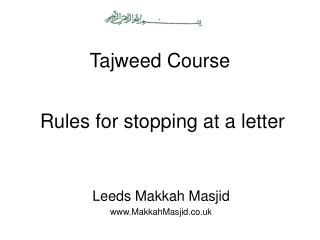 Tajweed Course