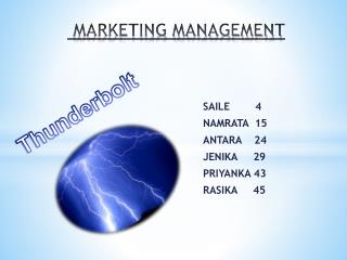 MARKETING MANAGEMENT