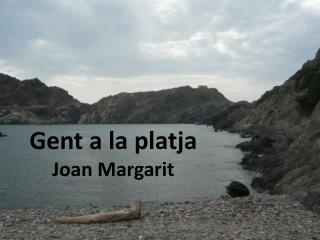 Gent a la platja Joan Margarit