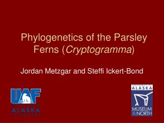 Phylogenetics of the Parsley Ferns ( Cryptogramma )