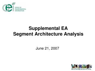 Supplemental EA Segment Architecture Analysis