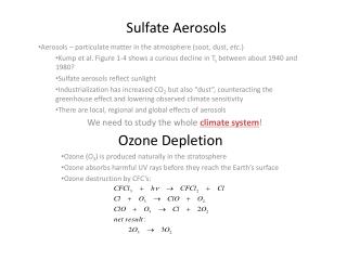 Sulfate Aerosols