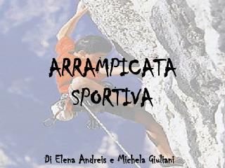 ARRAMPICATA SPORTIVA