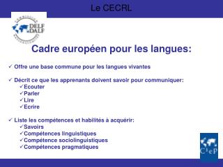 Le CECRL