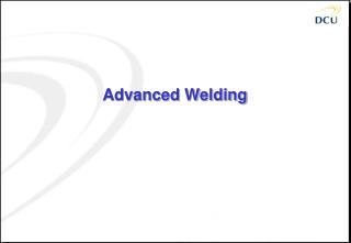 Advanced Welding