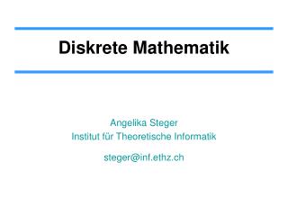 Diskrete Mathematik