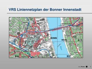VRS Liniennetzplan der Bonner Innenstadt