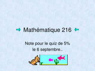 Mathématique 216