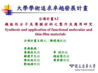 大學學術追求卓越發展計畫