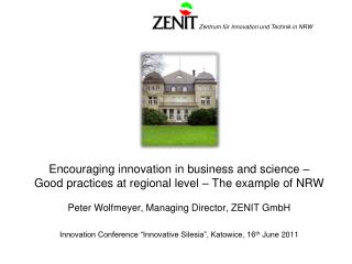 What is a Good Practice? North Rhine-Westphalia ZENIT GmbH and the Enterprise Europe Network