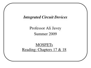 Integrated Circuit Devices