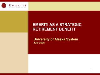 University of Alaska System July 2008