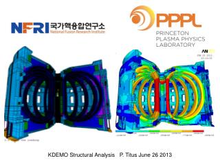 KDEMO Structural Analysis P. Titus June 26 2013