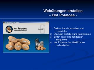 Webübungen erstellen – Hot Potatoes -