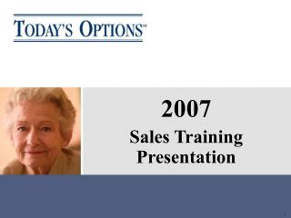 2007 Sales Training Presentation