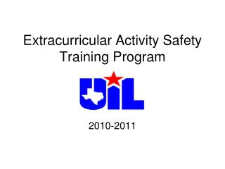 Extracurricular Activity Safety Training Program