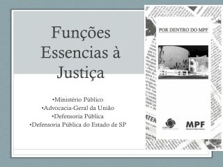 Funções Essencias à Justiça