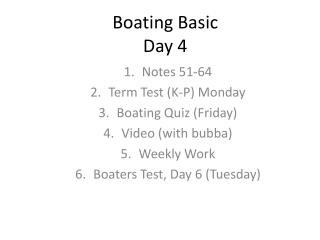 Boating Basic Day 4