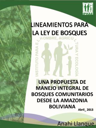 LINEAMIENTOS PARA LA LEY DE BOSQUES