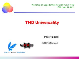 TMD Universality