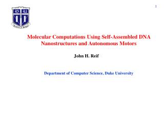 Molecular Computations Using Self-Assembled DNA Nanostructures and Autonomous Motors