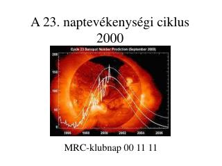 A 23. naptevékenységi ciklus 2000