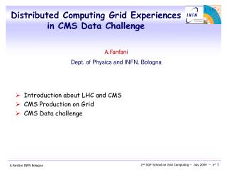 Distributed Computing Grid Experiences in CMS Data Challenge