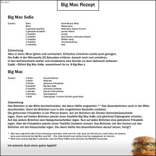 Big Mac Rezept