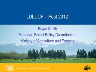 LULUCF – Post 2012