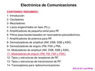 Electrónica de Comunicaciones